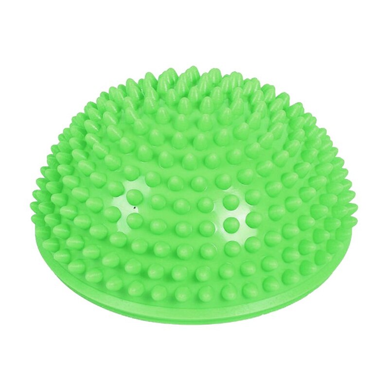 Bolas de Yoga inflables de media esfera, pelota de masaje de PVC para ejercicios, entrenador, pelota de equilibrio para gimnasio, Pilates, deporte, Fitness, novedad: Green