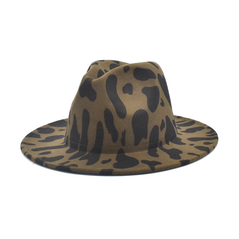 HEYANN Klassieke Fedora hoed met brede rand met vilten riemgesp, uniseks, Trilby voor dames en heren, Zwart, M