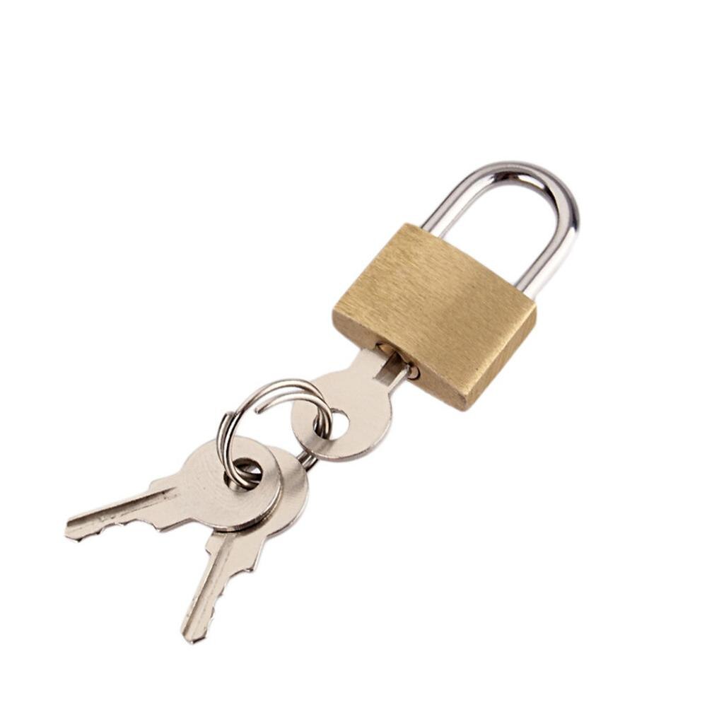 20mm Small Copper Lock with Keys Luggage Case Padlock Storage Lockers Padlock