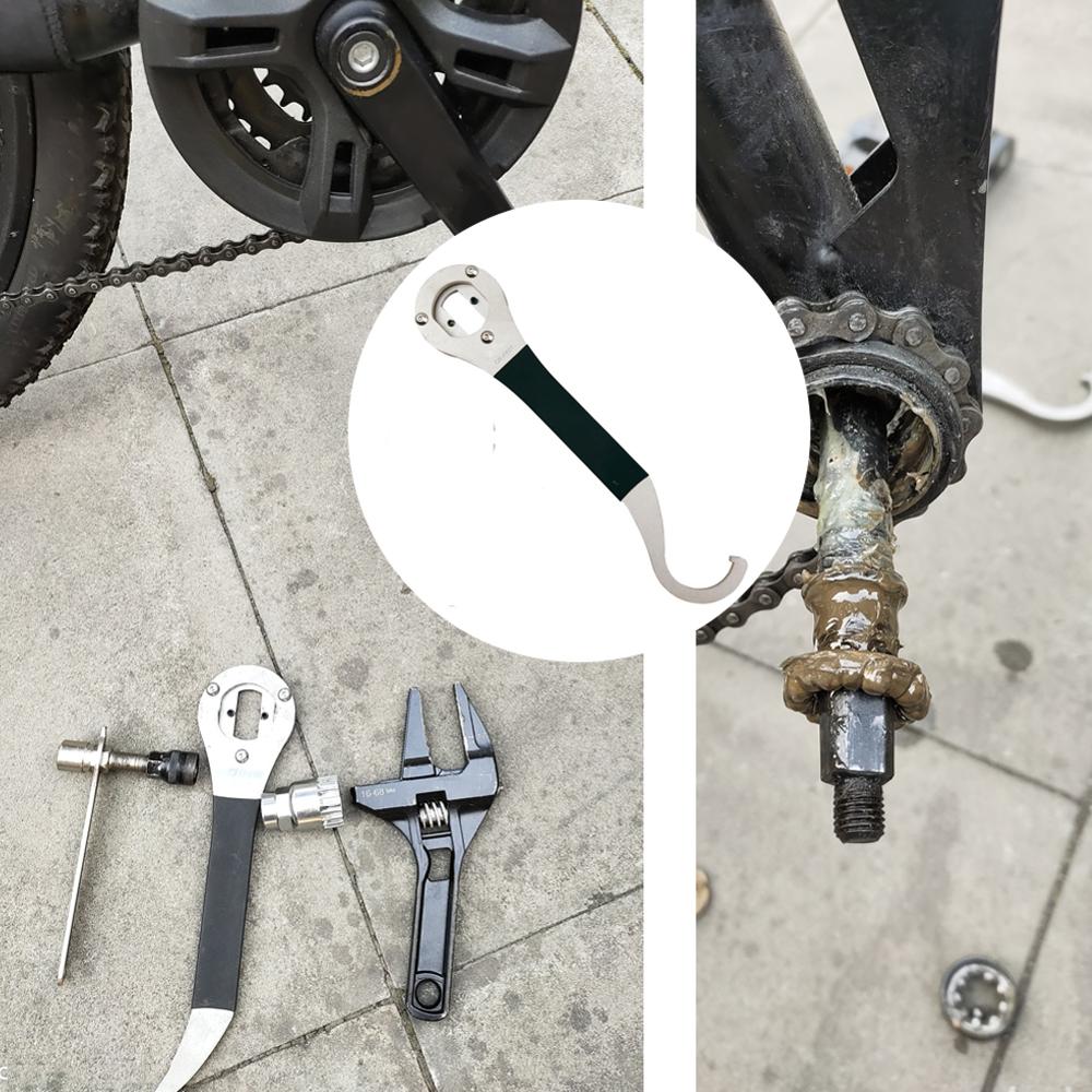 Bike Lock Ring Remover Multifunctional Bottom Bracket Repair Spanner Wrench Tool