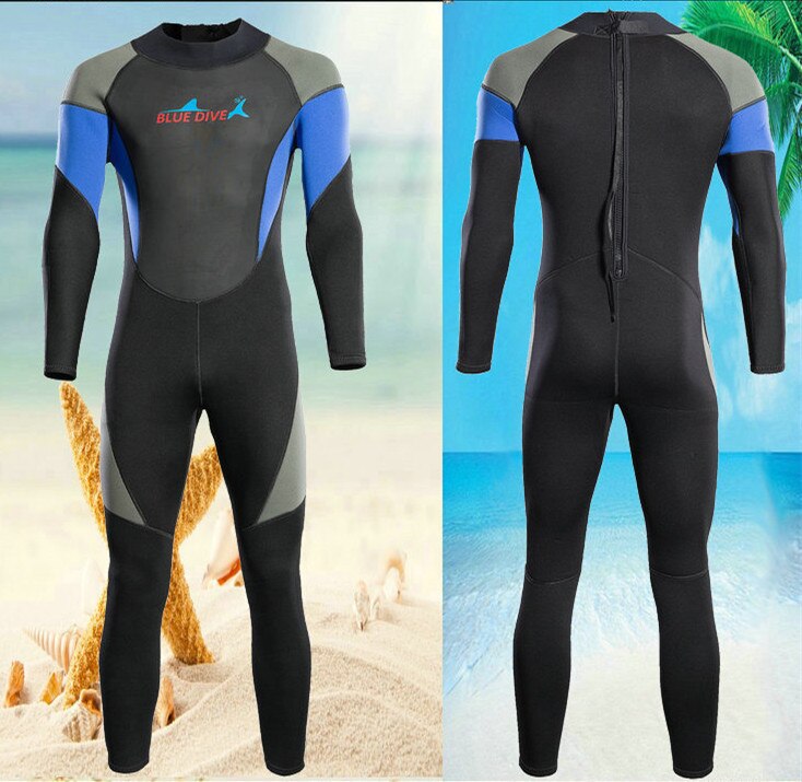 3MM Wetsuit for Men and Women Snorkelsuit Surfwear Sunscreen Diving Suit Winter Swim Creek To Keep Warm Neoprene