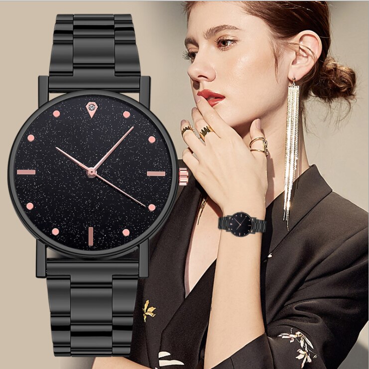 WOKAI – montre à Quartz en acier inoxydable pour femmes, de luxe, étanche, , nouveauté