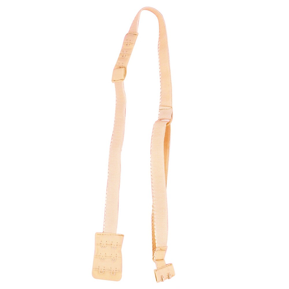 Baja espalda descubierta tirante para sujetador Adaptador convertidor completamente ajustable extensor gancho: Beige