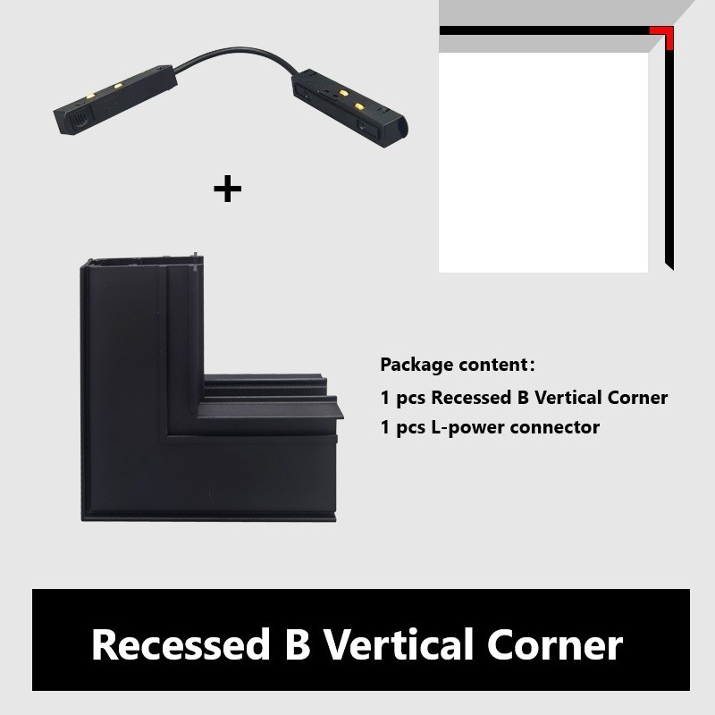 Smart LED Magnetic Track Light Dimmable 48V Pendant Spot Lamp Magnet Flexible Fixture Rail Modern Changeable System 2M: RecessedB-V