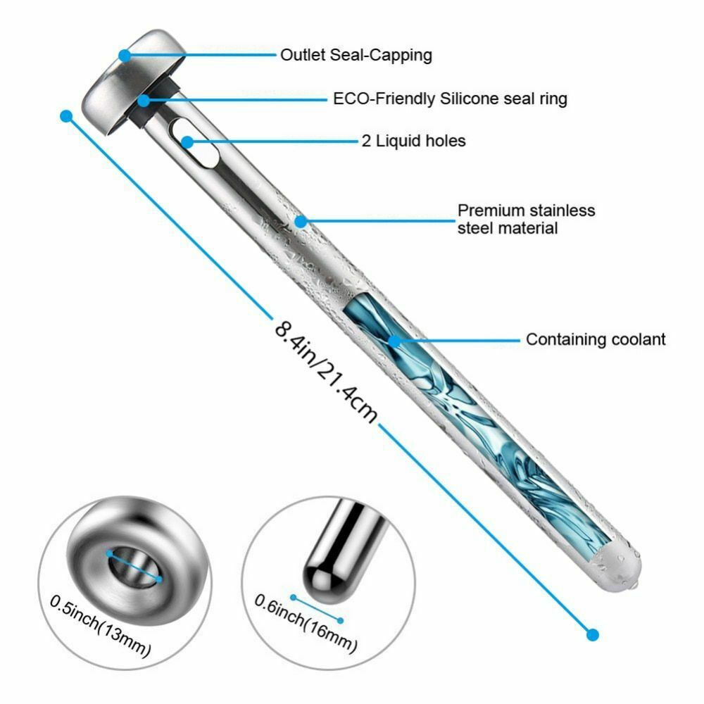 304 Stainless Beer Cooling Bar Beer Ice Wine Stick Portable Freezing Cooling Ice Wine Device Ice Cooler Kitchen BAR Tools