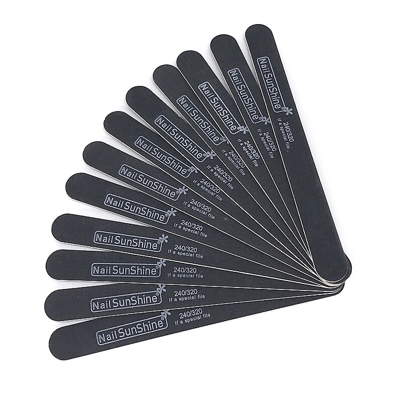 Arquivo de unha profissional 100/180/240/320 lixa arquivo de lixa de lixa arquivo de polimento unhas moagem equipamento manicure arquivo: 240-320(10pcs )