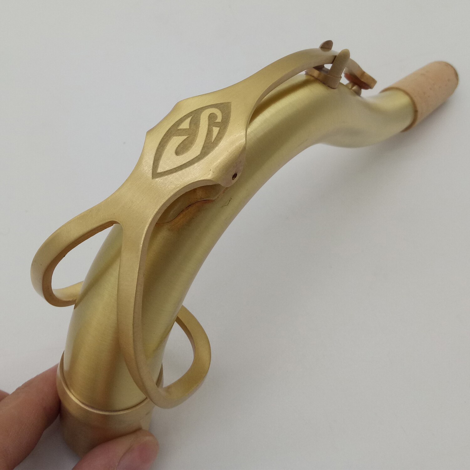 Muziekliefhebber clubinstrument tenorsaxofoon hals messing antiek koper simulatie brons saxofoon hals accessoires