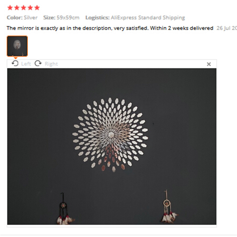 DIY sol estéreo 3D acrílico espejo pared adhesivo Mural extraíble calcomanía arte Mural hogar dormitorio decoración de fondo de tv decoración del hogar