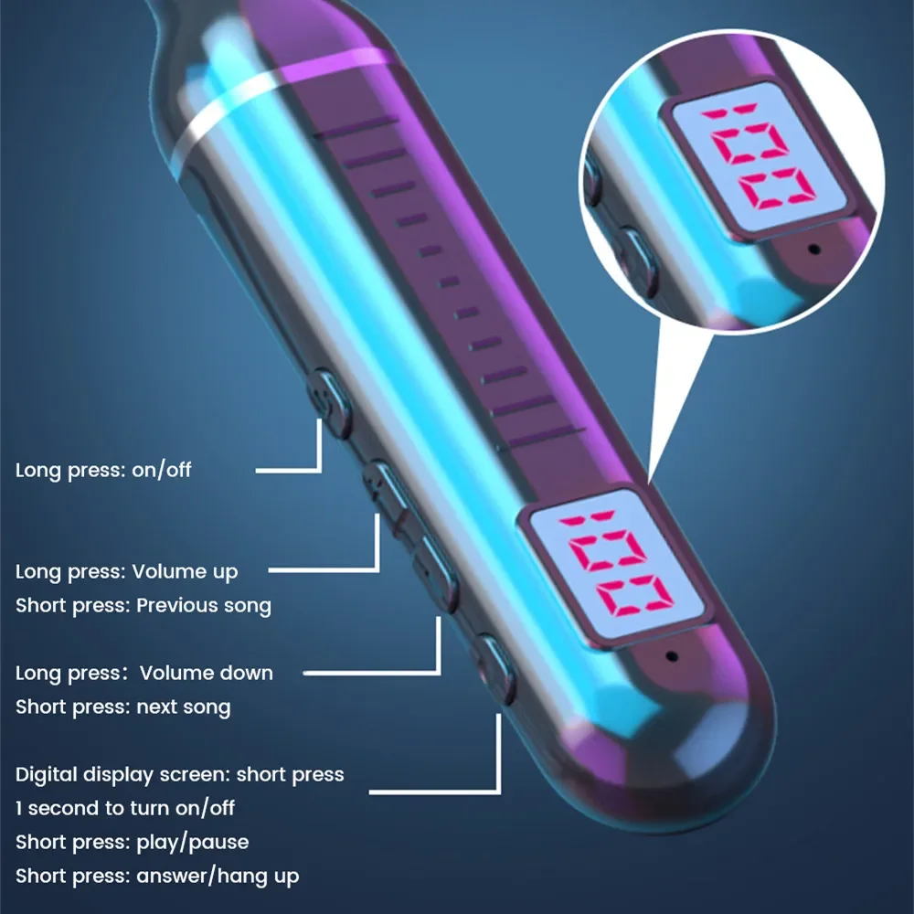Drahtlose Kopfhörer 5,3 Nackenbügel Kopfhörer Gaming LED Display Stereo Sport Headset Halter Wasserdichte Magnetische Ohrhörer