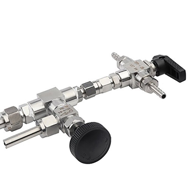 Stainless Steel Bottle Filler Counter Pressure Beer Bottling Device, Newest Bottling Equipment Beer Home Brew Filler CO2 Kit