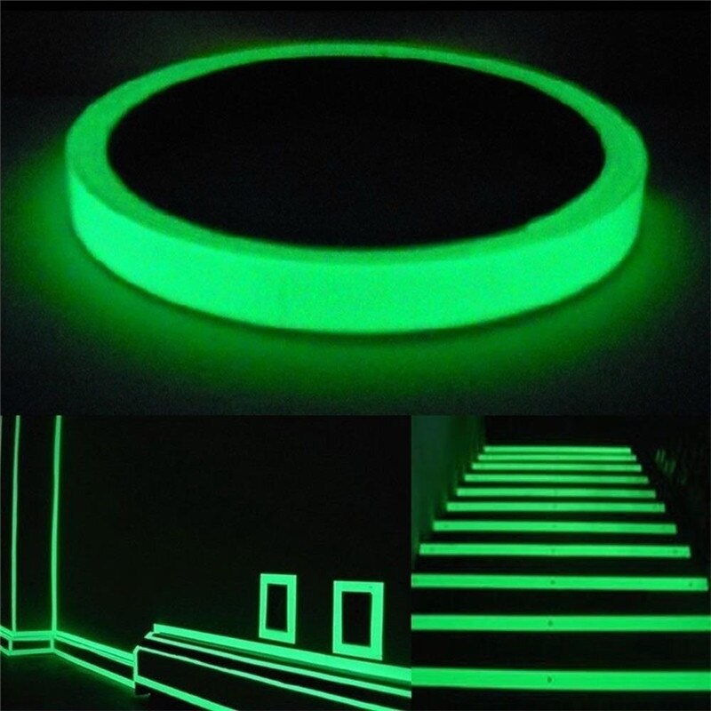 Reflective Glow Luminous Fluorescent Tape Night Vision Glow DIY Self-adhesive Warning Tape Home Decoration Tapes