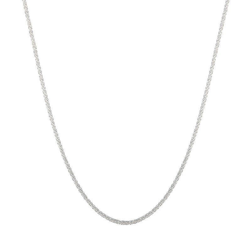 Conjunto de joyería de pulsera y collar de cadena de clavícula chapada en plata brillante, accesorios minimalistas de cielo estrellado para mujer