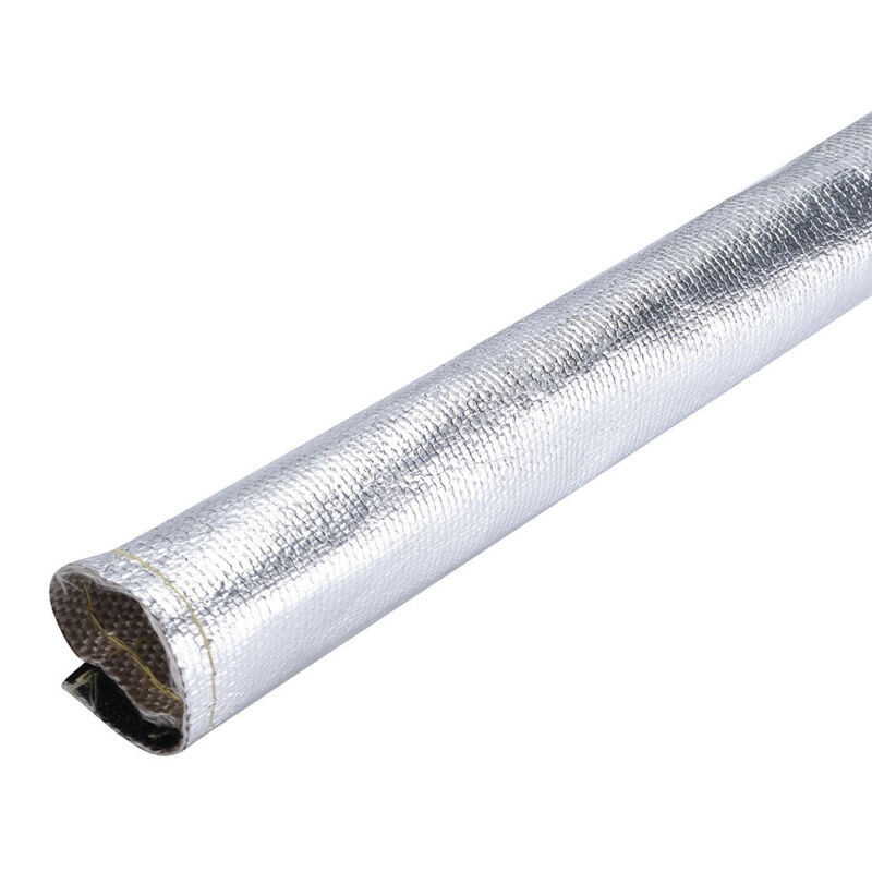 Car Metallic Heat Shield Sleeve Insulated Cover Wrap Loom Tube Protection 3/4"X 6 Ft Interior Accessories Strip