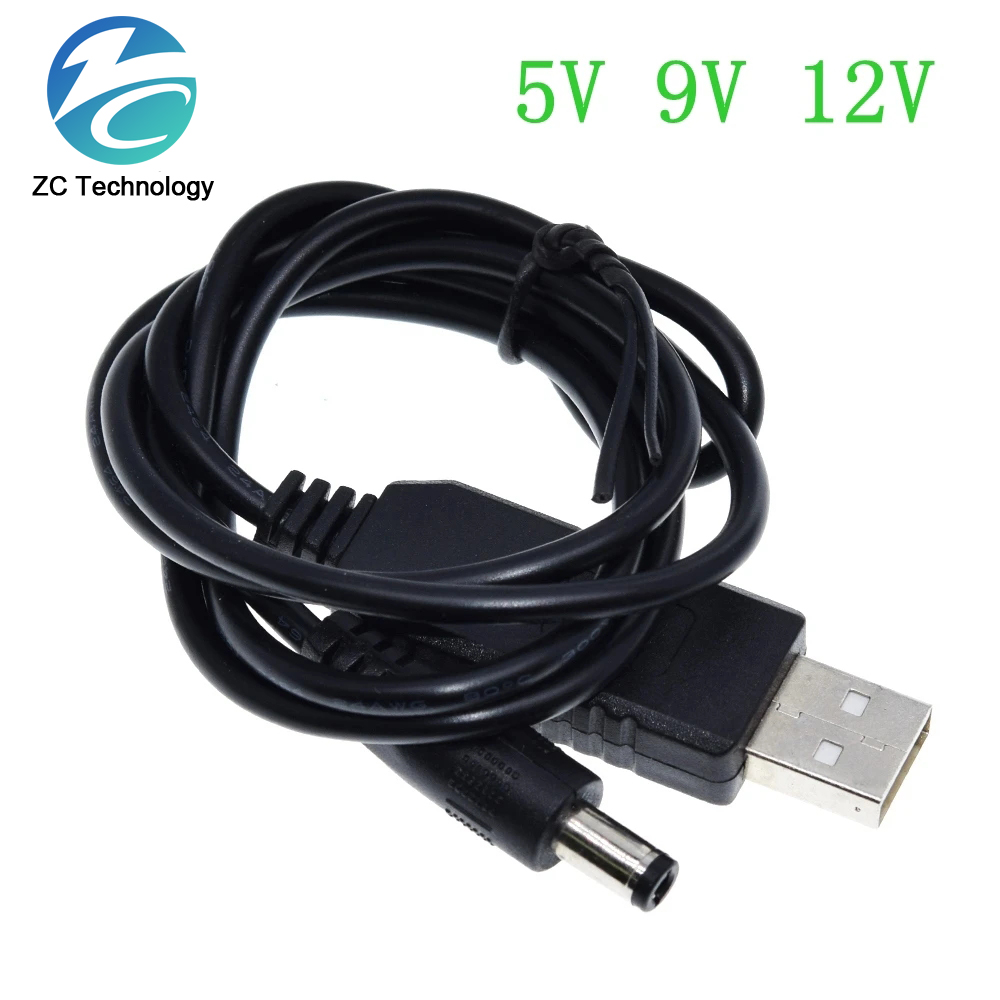Usb Power Boost Lijn Dc 5V Naar Dc 9V/12V Step Up Module Usb Converter Adapter kabel 2.1X5.5Mm Plug Voor Arduino Wifi