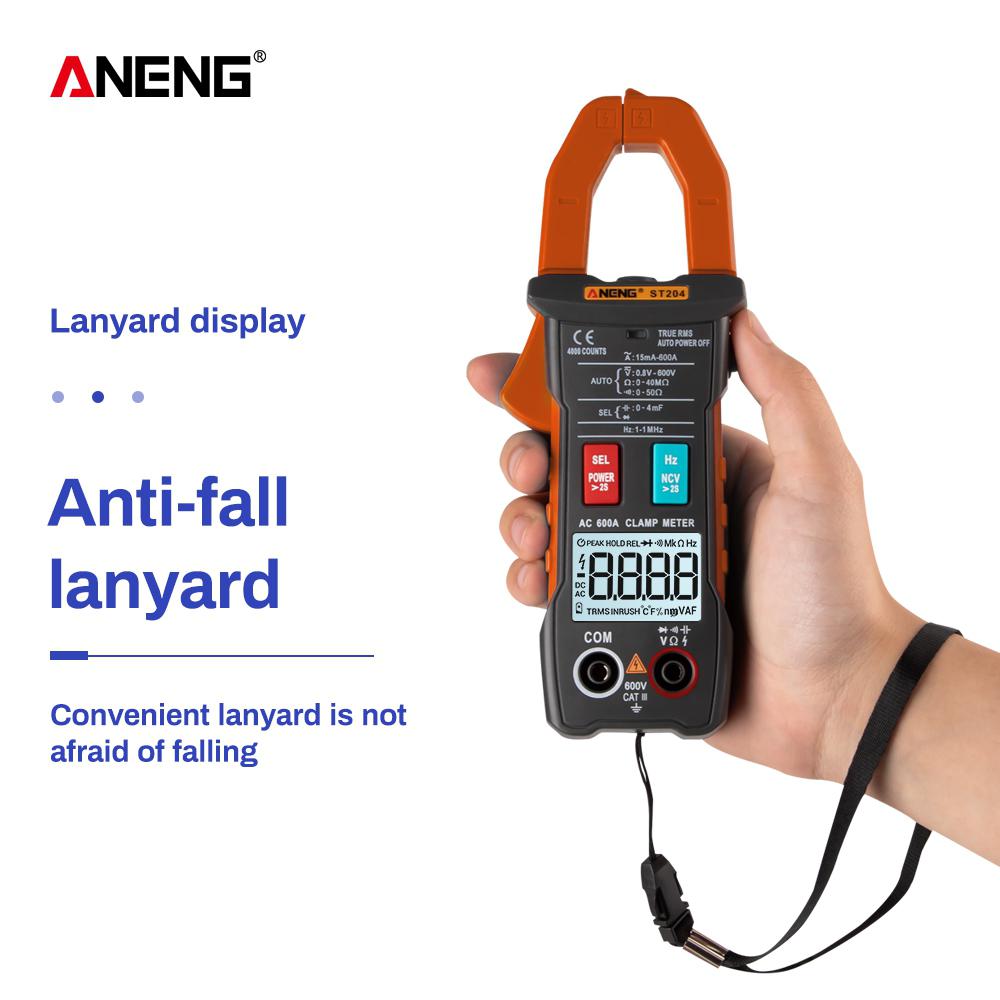 Mini Digital Clamp Meters ANENG ST204 4000Counts Full Intelligent Automatic Range Digital Current Multimeter(AUTO)