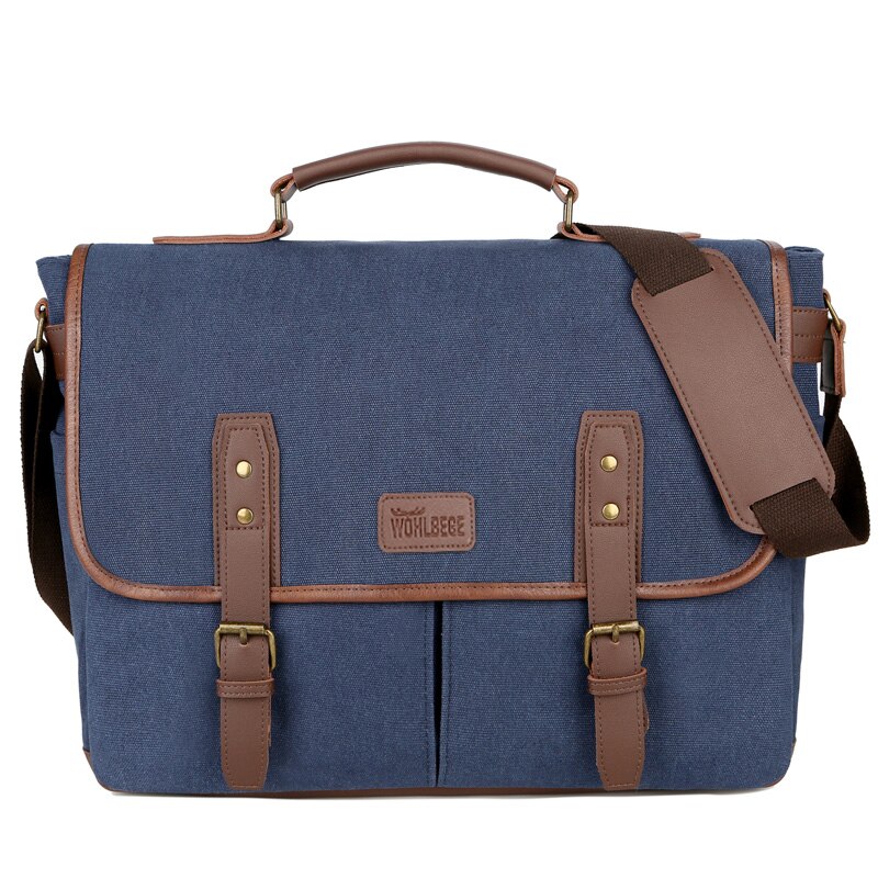 Bolso de viaje para hombre, bolso de hombro para hombre, bandolera de negocios, maletín multifunción, bolso de gran capacidad para tiempo libre: Blue