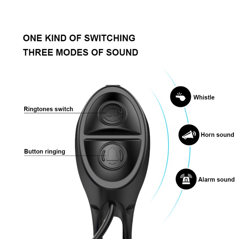 Oplaadbare Hoorn Elektrische Scooter Elektronische Hoorn Waterdicht Luid Volume Stuur Elektrische Ring Alarm Fietsbel Accessoires