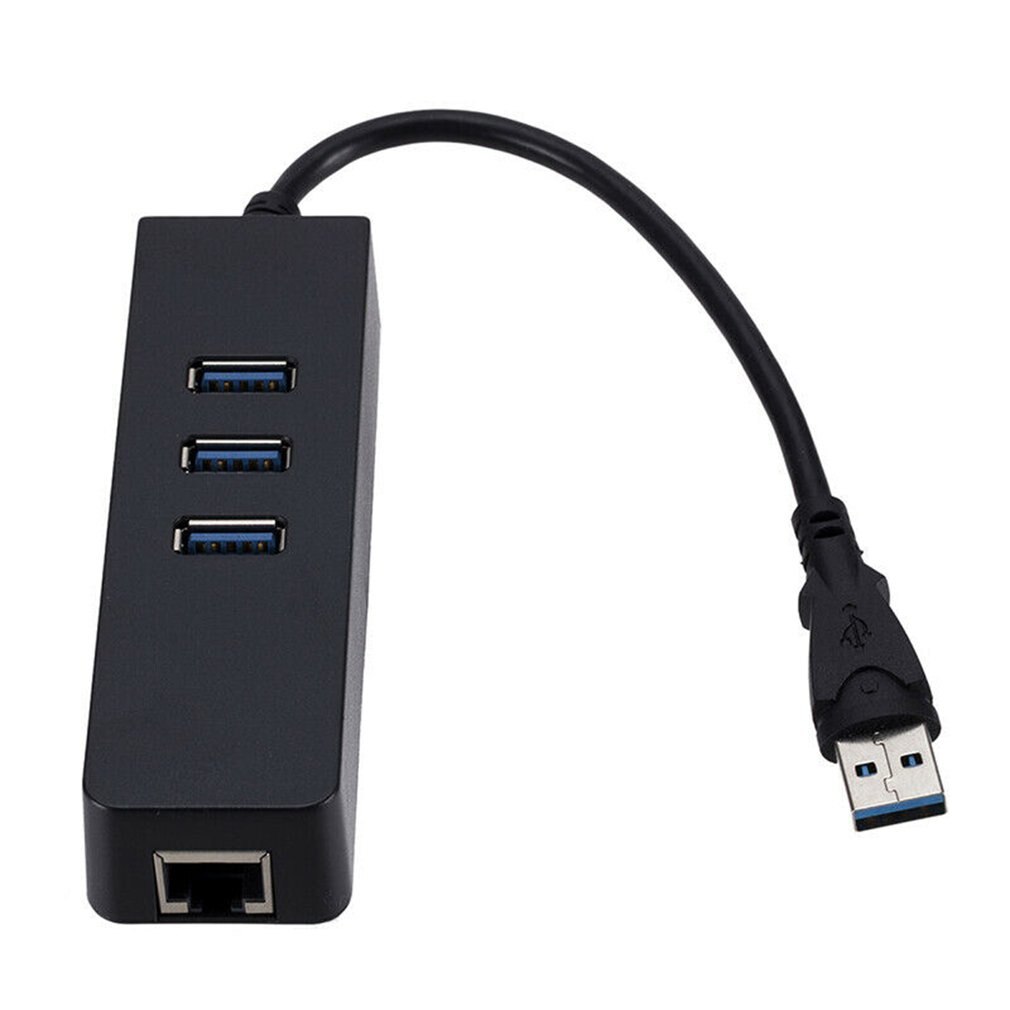 3 poorten Usb 3.0 Gigabit Ethernet Lan Rj45 Netwerk Adapter Hub 1000Mbps Pl Rj45 Netwerk Adapter Hub