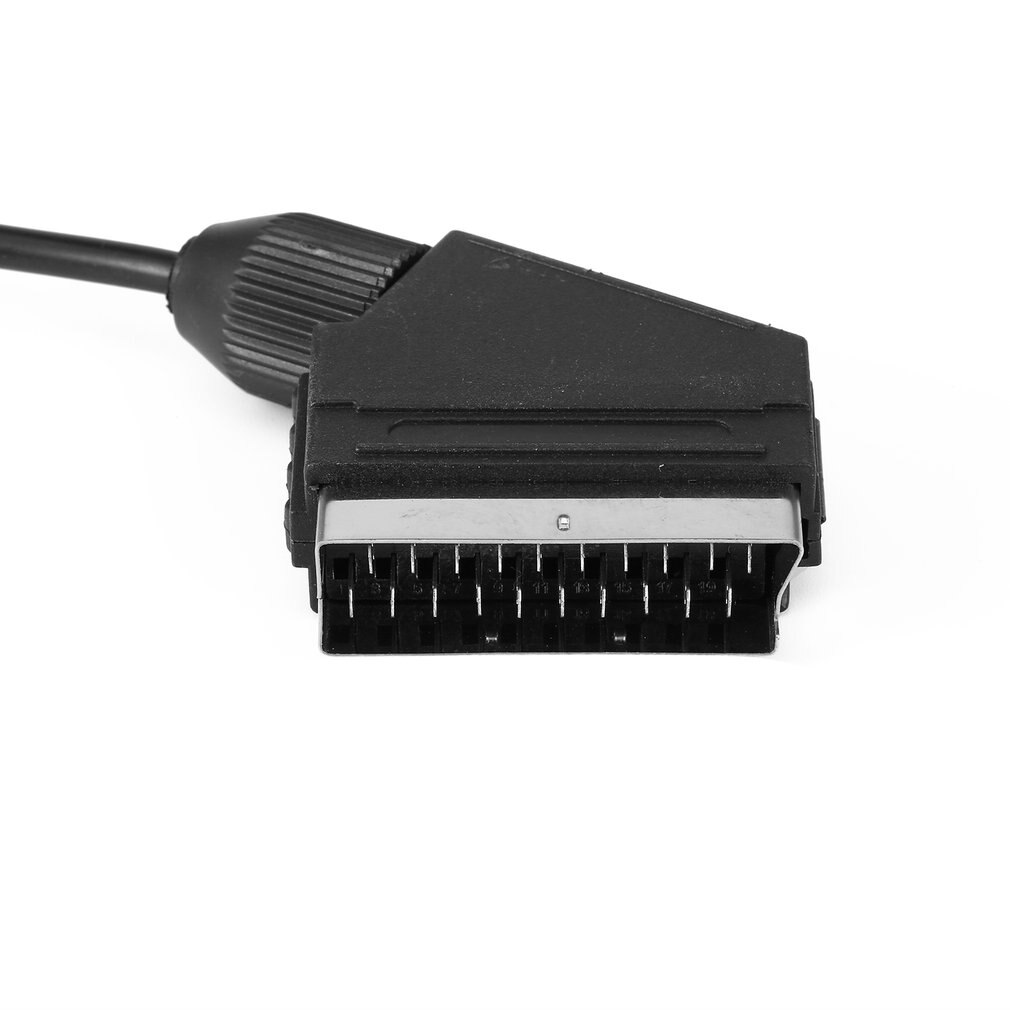 1.8M/6FT Eu Versie V-Pin Scart Kabel Rgb Av Kabels Pal Voor Sega Genesis 2 Mega drive Md 2