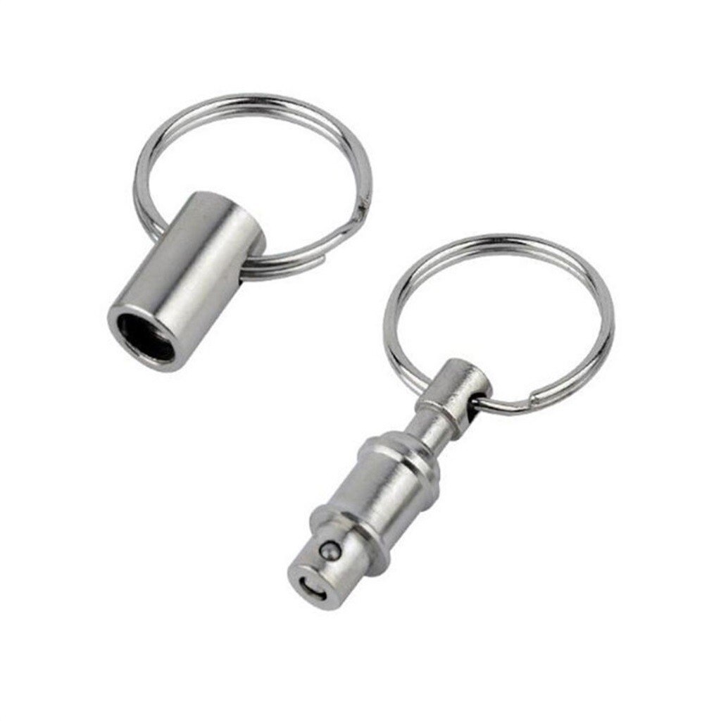 Double-end Detachable Pull Apart Quick Release Key Chain Removable Ripple Keychain Keyring