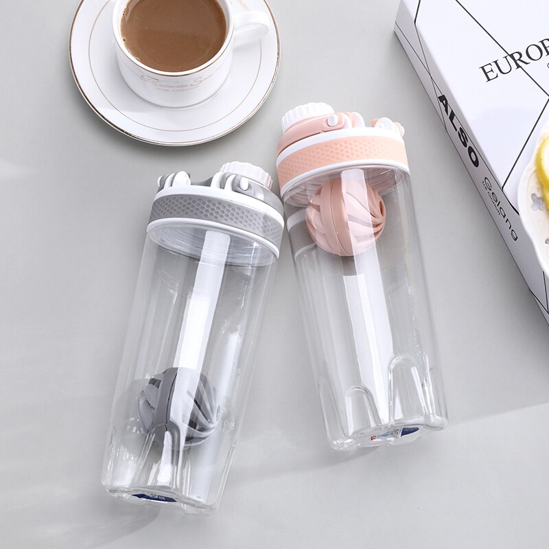 750ML Protein Powder Shake Bottle Mixing Bottle Sports Fitness Protein Shaker Sports Drinking Bottles With Handle