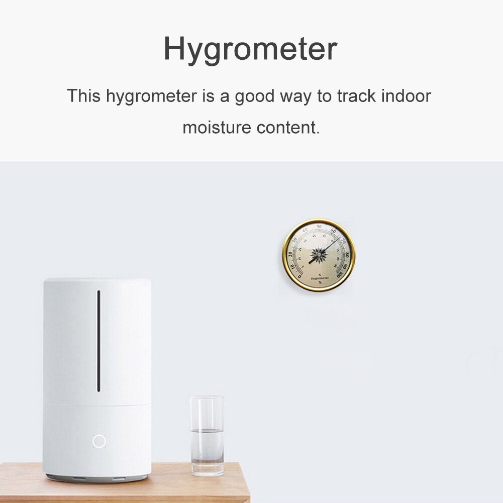 2 in 1 Pointer Hygrometer Thermometer Mini Mechanical High Precision Humidity Temperature Meter Guage Moisture Measurement