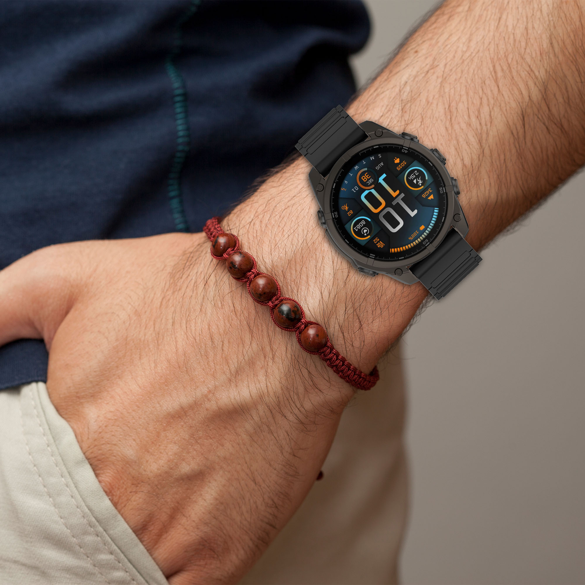 Brățară Magnetică din Silicon pentru Smartwatch - 20mm 22mm 26mm QuickFit - Compatibilă Garmin Fenix 8 7X 7 7S 5X 5S Plus 3HR