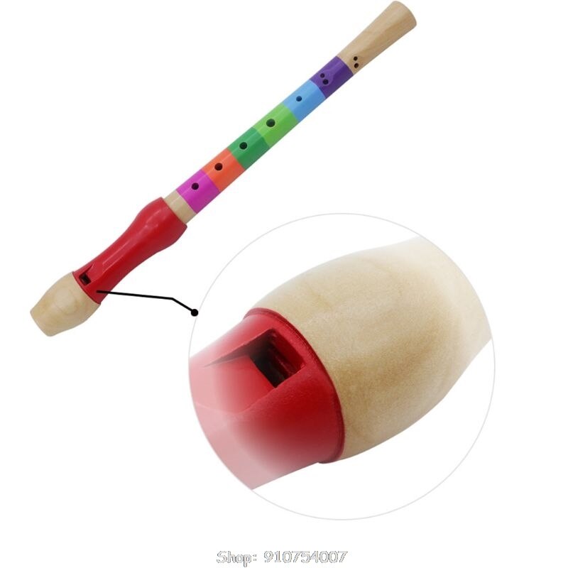 Playing Musical Instrument Wooden Eight Hole Treble Flute Wooden 8-hole Child Treble Flute N21 20