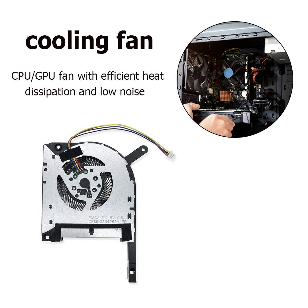 CPU GPU Laptop Cooling Fan 4 Pin For ASUS ROG ASUS TUF Gaming FX505/A15 FA506IU Asus Gaming A15 FA506 IV FA506IU