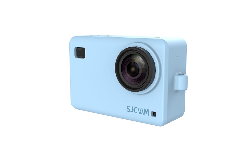 Originele Accessoires SJCAM Siliconen/Mouw + Pols Touw/Lanyard Beschermhoes/Frame/Cover/Grens voor SJ8 Pro Plus Actie Camera: Blue