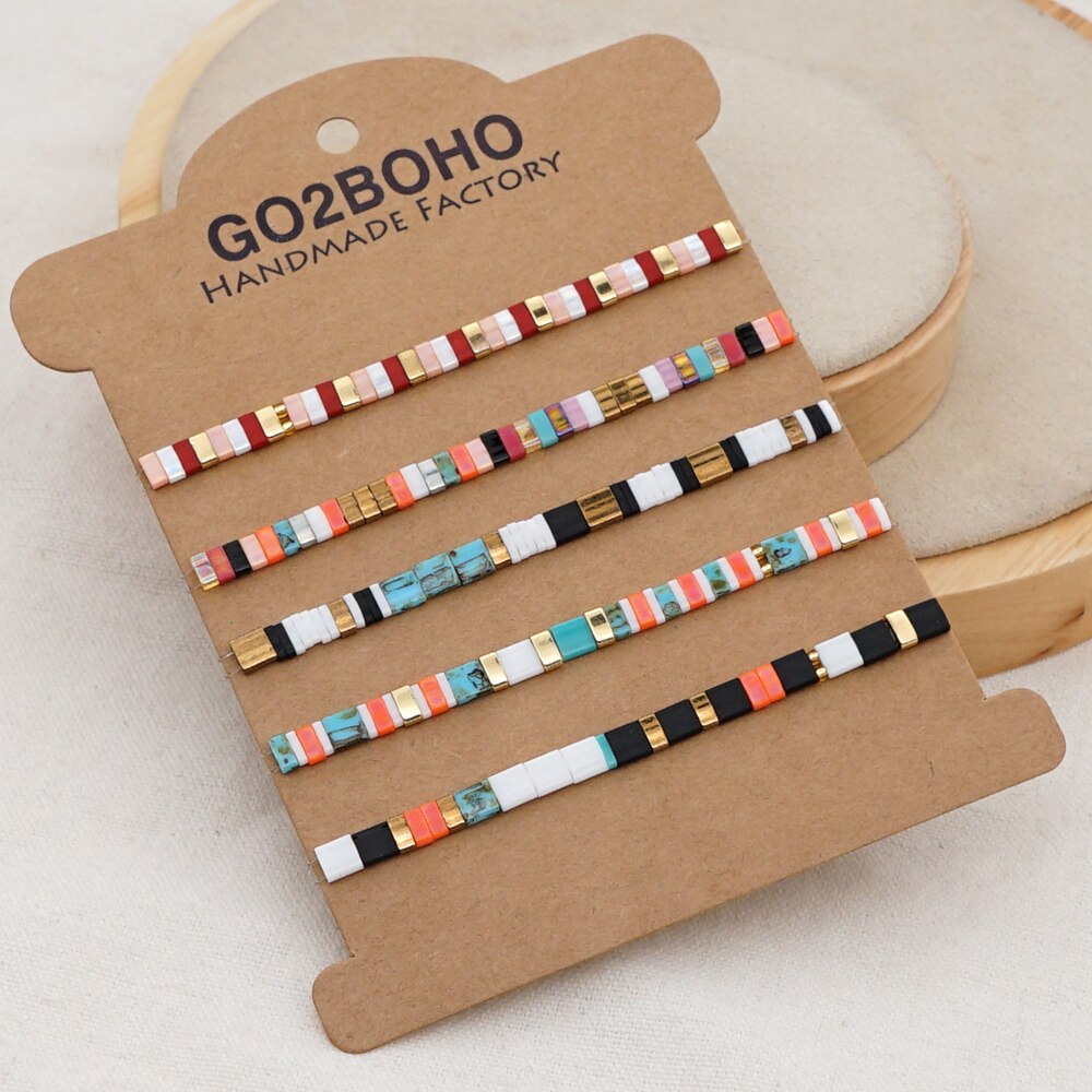Go2Boho Tila Bracelets Jewellery Miyuki Bracelet For Women Glass Beads Jewelry Autumn And Winter Pulseras Mujer
