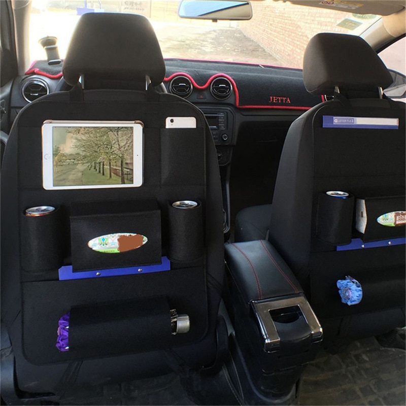 Vilt Opbergtas Autostoel Terug Opbergzakken Grote Capaciteit Auto Interieur Accessoires Rugleuning Diversen Zakken