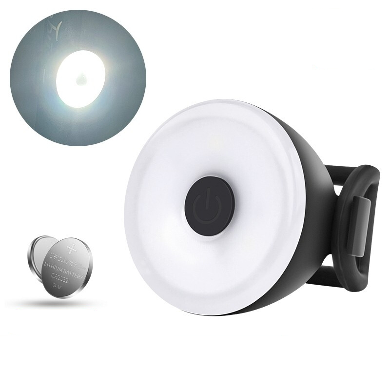 Bicycle Tail Lamp Headlight 400 Lumens Waterproof LED Warning Light Mountain Bike Luminous Night Riding Equipment Bike Lights: Blue