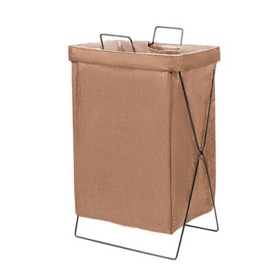 Foldable Fabric Hamper Household Laundry Baskets Removable And Washable Large Storage Bathroom Clothes Simple Storage Baskets: coffee