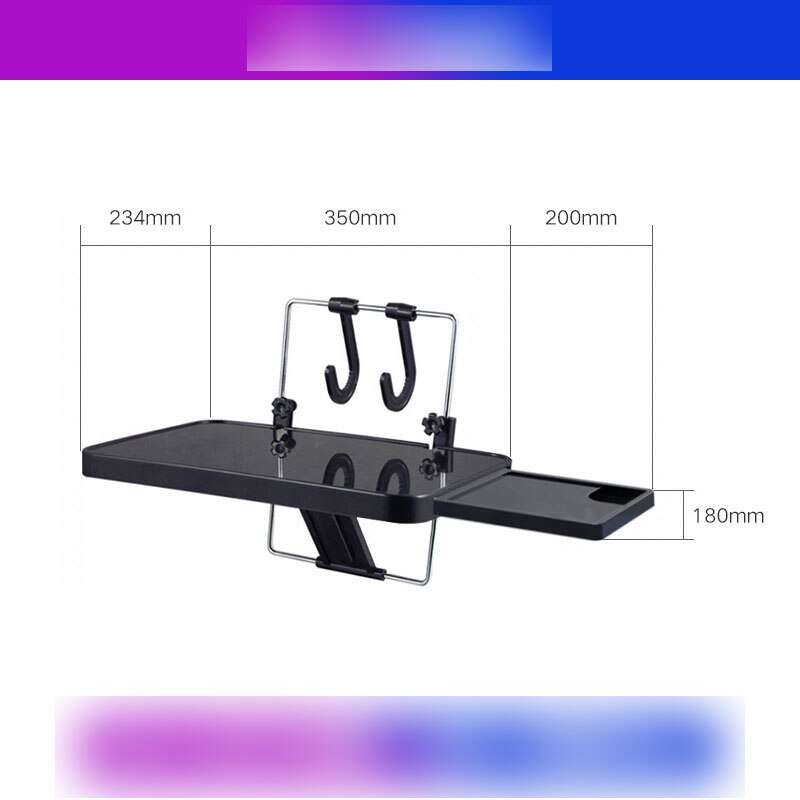 Auto gemonteerde kleine tafelplank opvouwbare eettafel auto achterbank computer auto achterin interieur leertafel laptop ondersteuning