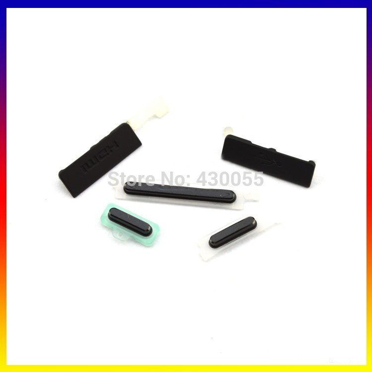 Zwart Behuizing Power Volume Zijknoppen HDMI USB Plug Beschermhoes Voor Sony Ericsson Xperia S LT26 LT26i