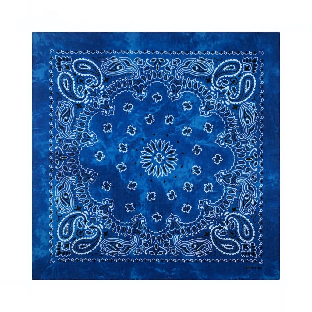 12colors/lot Cotton Tie Dye Bandana Head Wraps Rainbow Swirl Retro Paisley Floral Print Square Scarf Women Men Neck Wrist Band