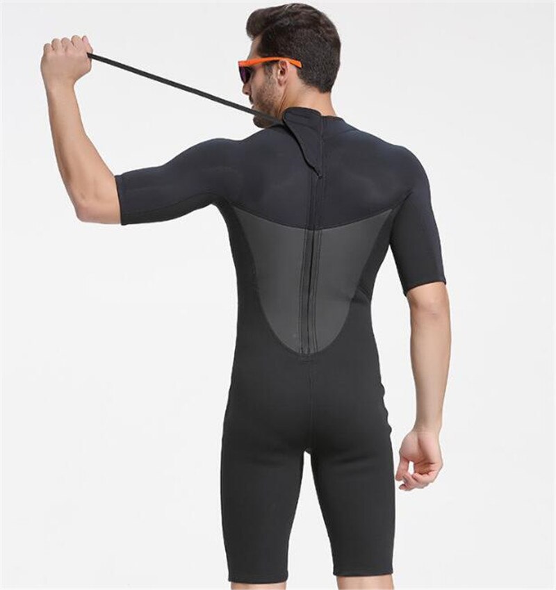 Sbart Men's 2mm Short Sleeve Wetsuit - Warm Neoprene for Surfing, Diving, Swimming, Snorkeling