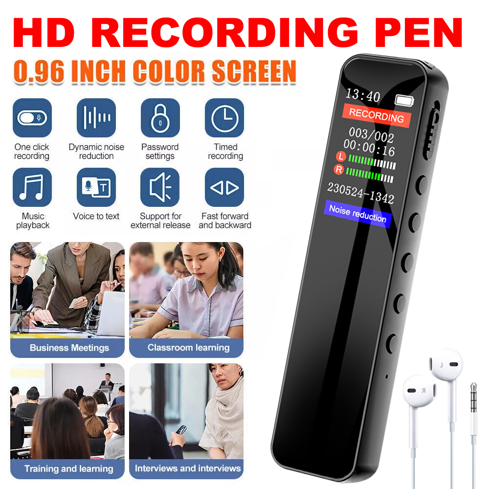 Hochwertiger digitaler Audio--Stimme-Recorder, bunter Bildschirm, Klang, digitaler Stimme-Recorder, Diktiergerät