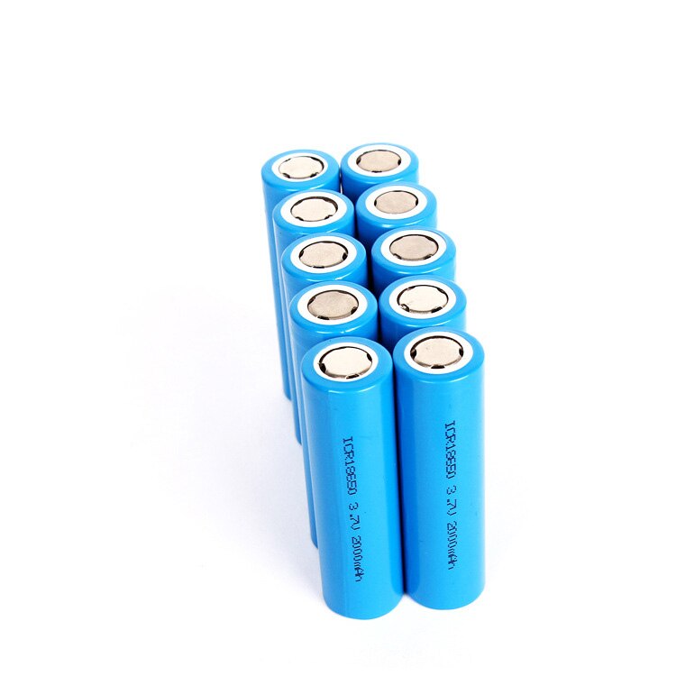 ICR18650 2000 Mah 3.7V Li-Ion Oplaadbare Batterij Li-Ion Batteies Voor Led Zaklampen