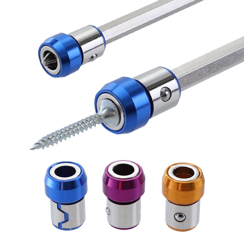 Bit Magnetiseur Ring Schroevendraaier Bit Drive Houder Universele 21mm Verwijderbare Magnetiseur Ring Magnetische Staal voor Schroevendraaier Bits