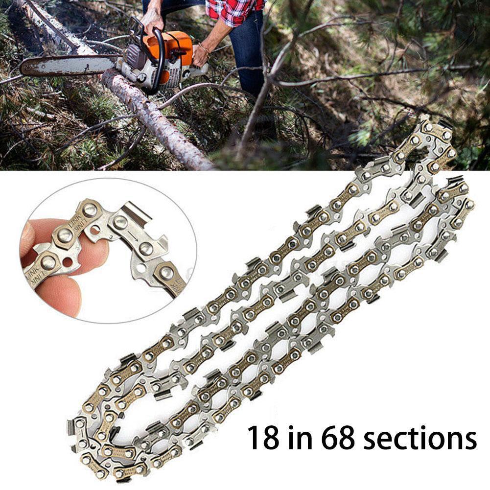3/8 " LP Chain Metal Chainsaw Saw Chains Blade 68 Drive Replacement Guide Chainsaw Electric Link Accessories Length " 18 T3U5