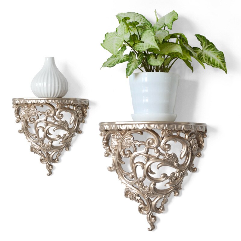 European style wall decoration wall decoration wall shelf rack background wall hanging crafts