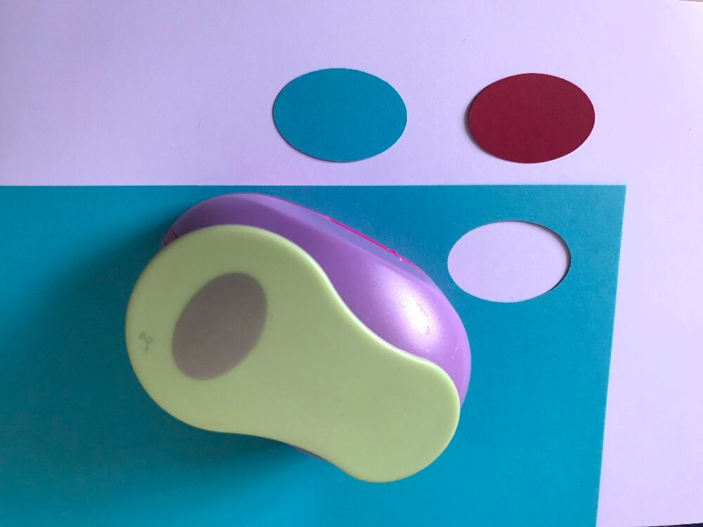 6 mm Metall Einloch Puncher Hand Papier Punches Scrap booking 8 Seiten Schul bür