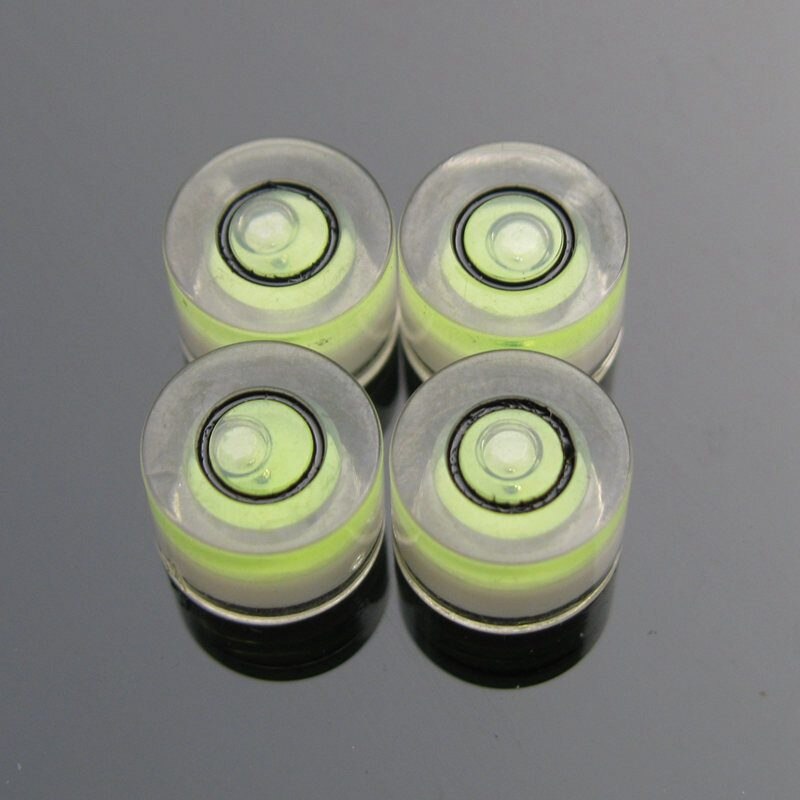 Haccury 8*5.5mm plast universell nivå cirkulär mini bubbel nivå bubbla vattenpass mätinstrument