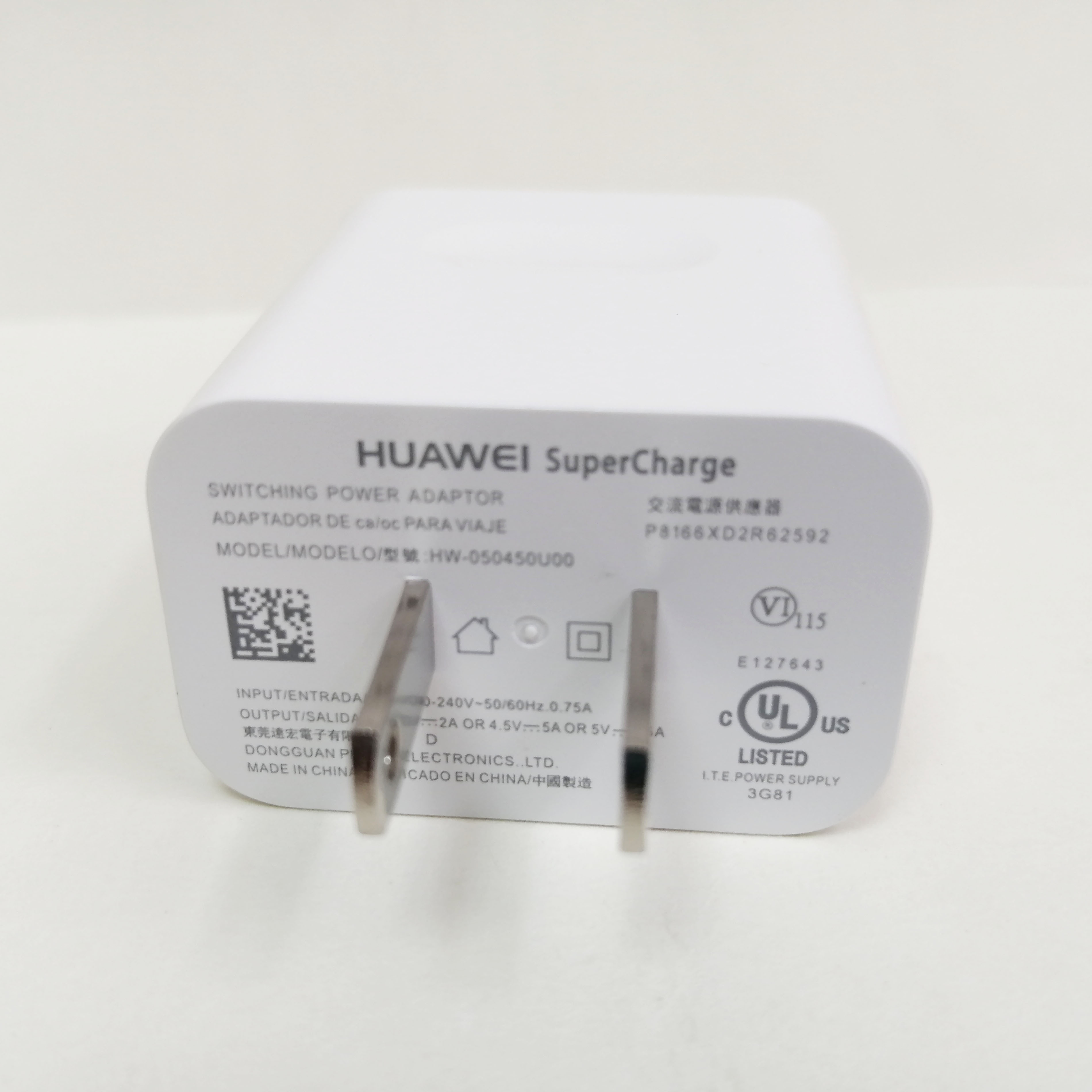 Originele Huawei Usb Charger Muur Travel Supercharge 5V4.5A 5A Usb Type C Kabel P20 Pro Lite P10 P9 Plus Mate 10 Pro Mate 9 Pro: Only US Charger