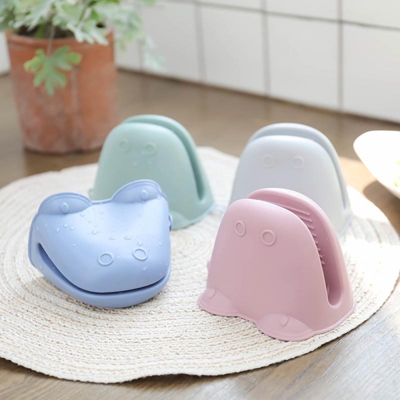 Leuke Siliconen Anti Brandwonden Oven Handschoenen Wanten Pannenlap Keuken Bbq Handschoenen Lade Pot Schotel Kom Houder Oven Handen Choen Hand clip