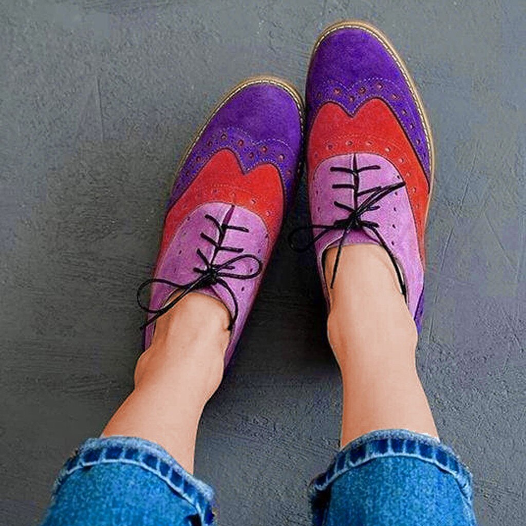 Mode Vrouwen Schoenen Leisure Vrouwen Lace-Up Comfort Ronde Neus Vierkante Hak Enkele Schoenen Enkellaarsjes Vrouwen Lopen sport Schoenen # Z