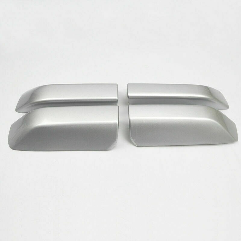 4X Silver Roof Rack Bar Rail End Cover Shell Cap for Toyota 4 Runner