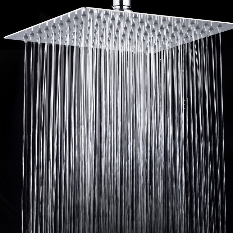 Yiamanaus 10 Inch Square Shower Head Combo And High Pressure Handheld Shower With 16'' Adjustable Shower Extension Arm